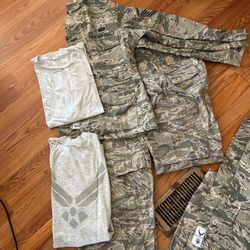 Camouflage clothes and T-shirts marines