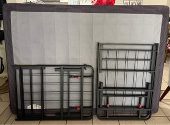 Full Size Box Spring + Foldable Bed Frame