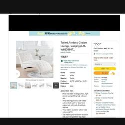 Tufted Chaise Lounge Chair