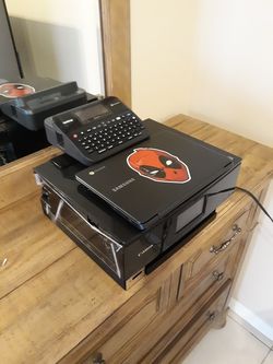 2018 2gb Samsung Chromebook (like new) , Canon Pixma TS8220 printer (New), Brother PTD-600VP Desktop label maker (New)