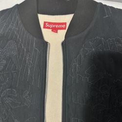 Supreme Illuminati Embroidered Bomber Jacket 05’