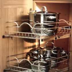 Two tier pull out Shelf Baskets  QUALITY