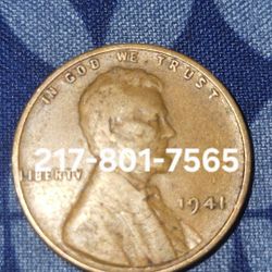 1941 Error Wheat Penny 