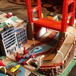 Vintage Micro Machines City Playset + Vehicles (90s) – Works Great – Most Pieces Included