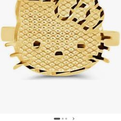 10k Gold Hello kitty Ring 7