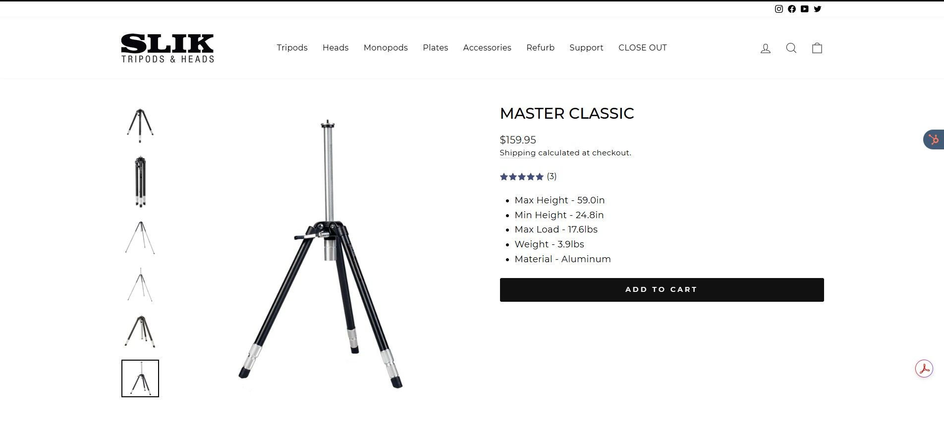 Slik 50" Tripod