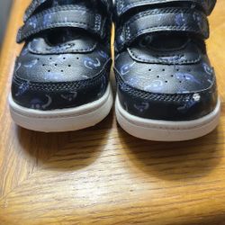 Carters Black and Blue Velcro Sneakers