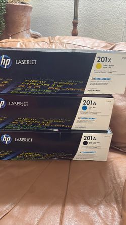 HP Laserjet Print Cartridge 201x 201A Black Cyan Yellow NEW