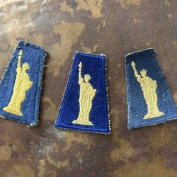 WWII greenback Patches, 77th Infantry Division 