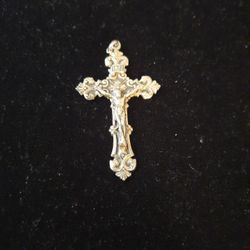 Vintage 1950 Sterling Silver Crucifix By Catamore Charm