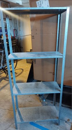Lightweight metal shelving