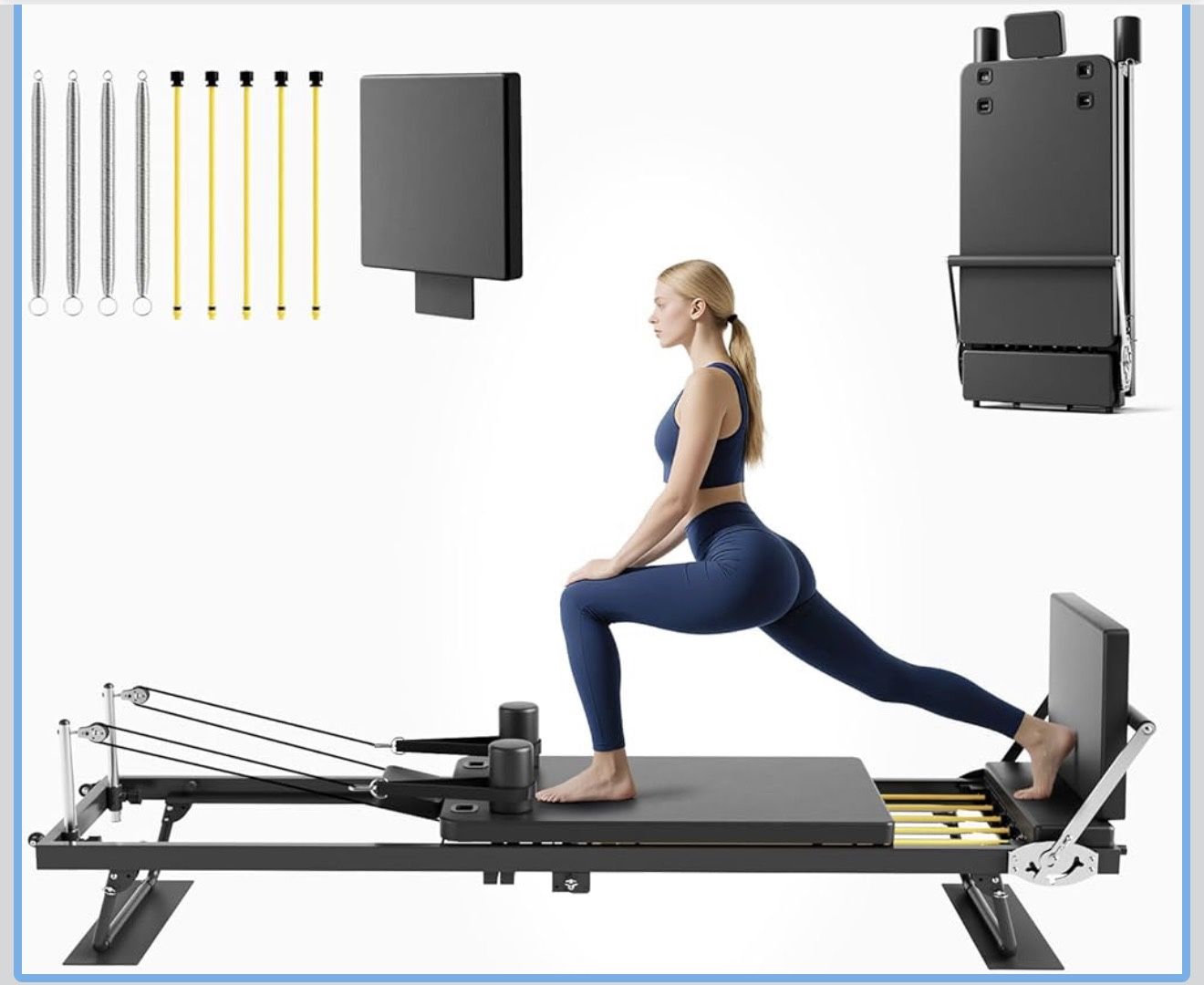 Brand New Pilates Reformer Machine 91 “ Foldable 