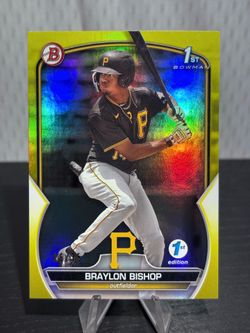 BPPF-90 Braylon Bishop 2023 Bowman 1st Edition - Yellow Foil