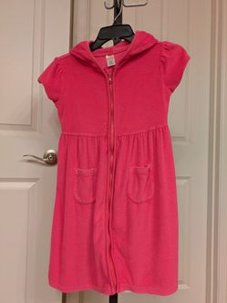 Gymboree Girls' Pink Pool Or Beach Robe Design/Size:10-12
