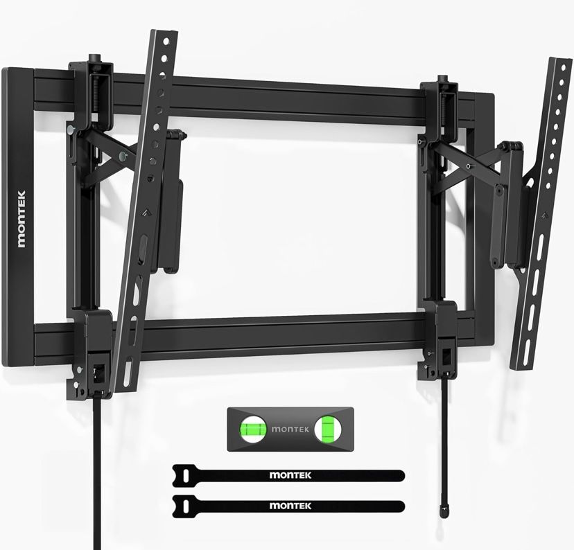 monTEK Heavy Duty Tilting TV Wall Mount Barckt for 37–90" TVs up to 200 lbs – Low Profile, Universal
