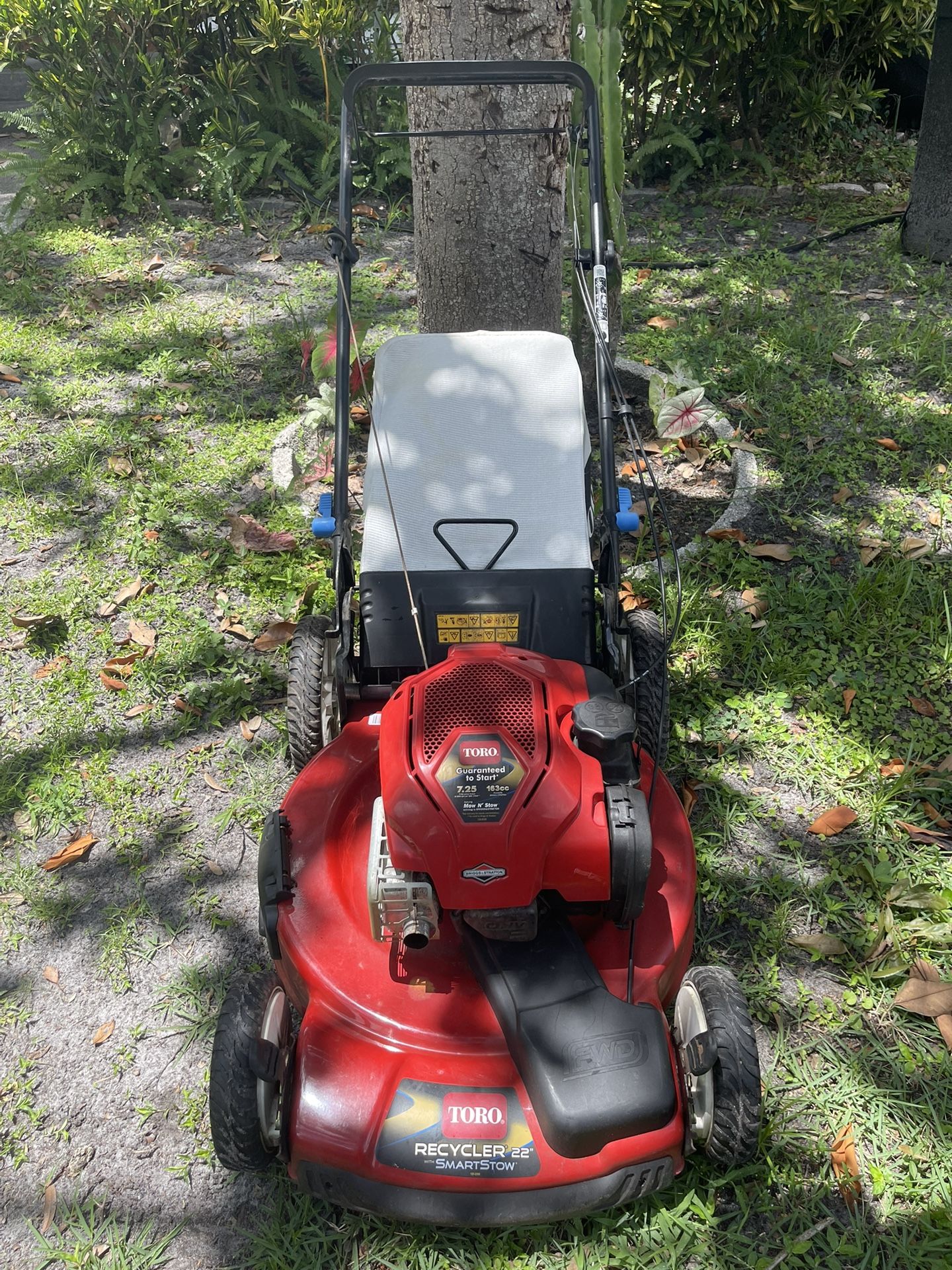 Self Propelled High Wheel Lawn Mower LBSN Toro Recycler With SmartStow 22” Cut With A 7.25 HP Engine