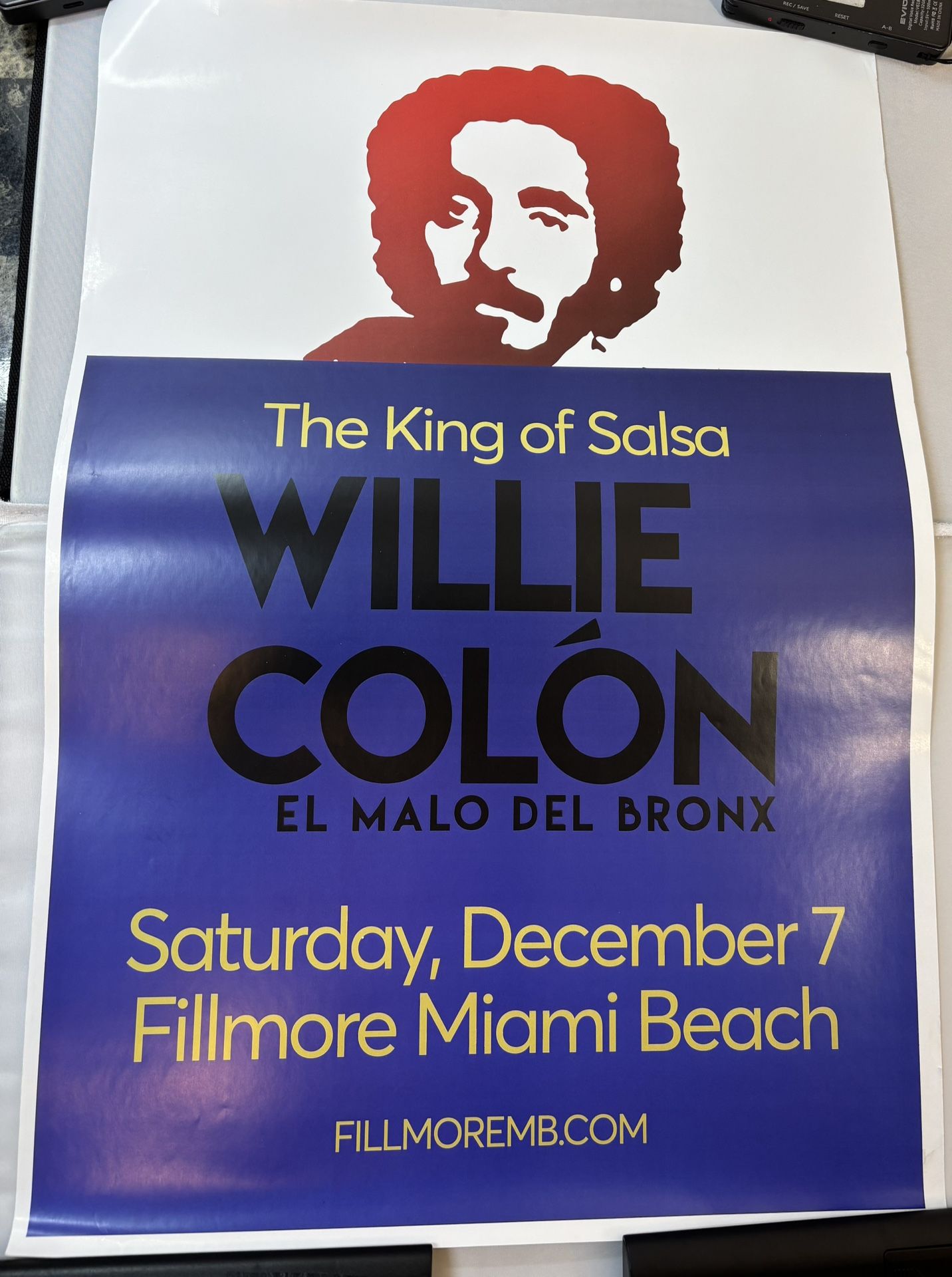 Willie Colon Original Salsa Concert Poster Rare