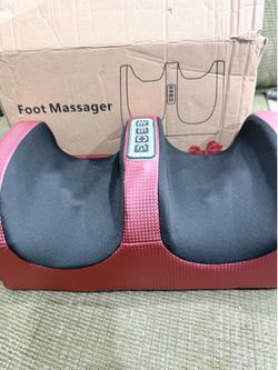 Shiatsu Foot Massager with Heat – Electric Deep Kneading Foot Therapy Machine