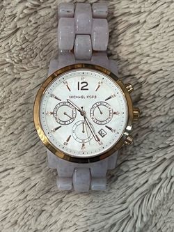 Michael Kors Audrina Chronograph Lavender/Wisteria Acetate Watch (Model MK6312)