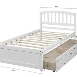 Twin Size Bed Frame (no Mattress)