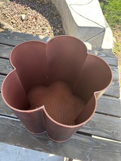 Metal copper flower decor