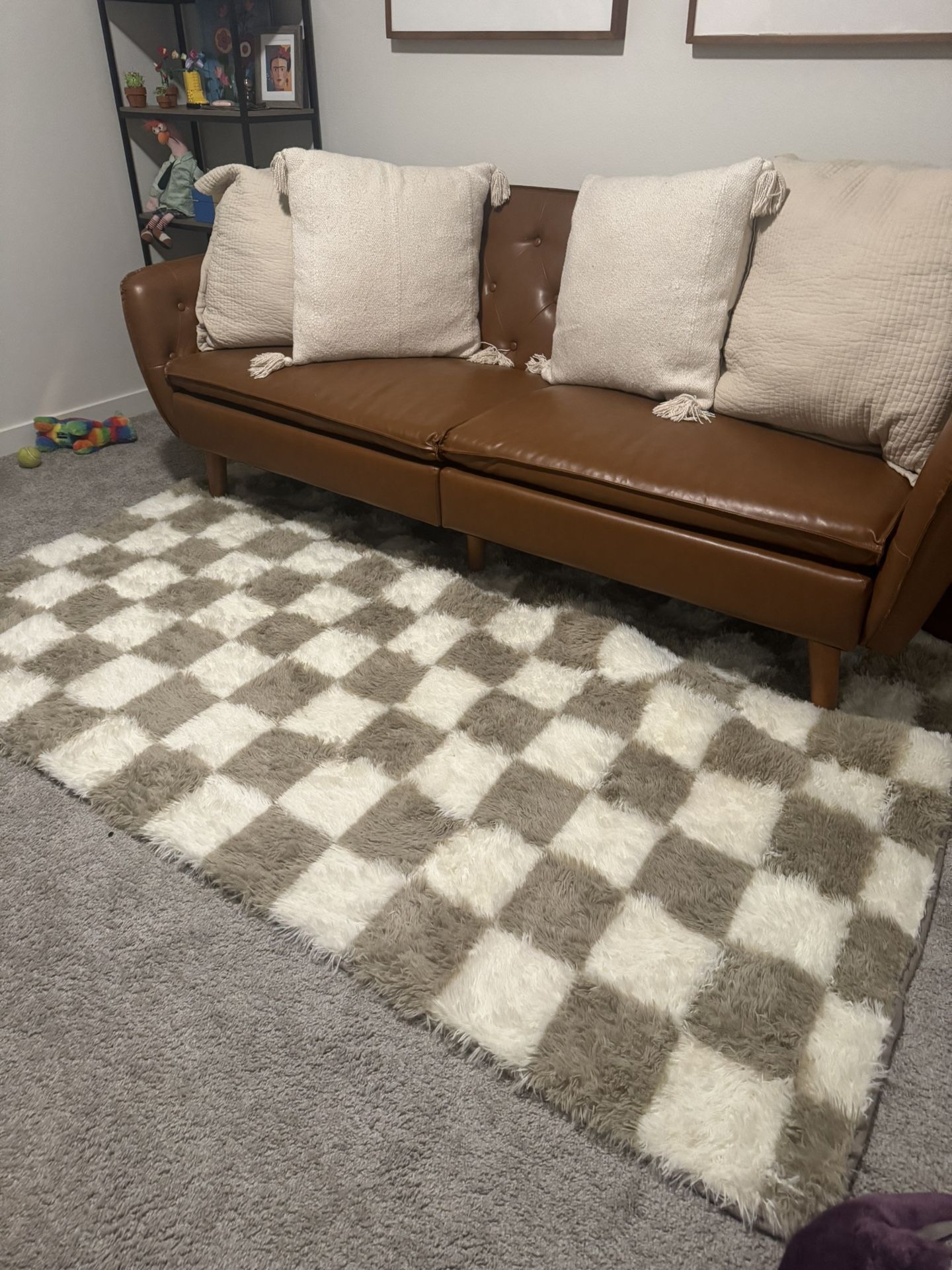 Camel brown Memory foam Futon - Great Condition