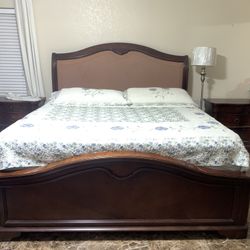 Bed Frame, Dresser, And 2 Nightstands 