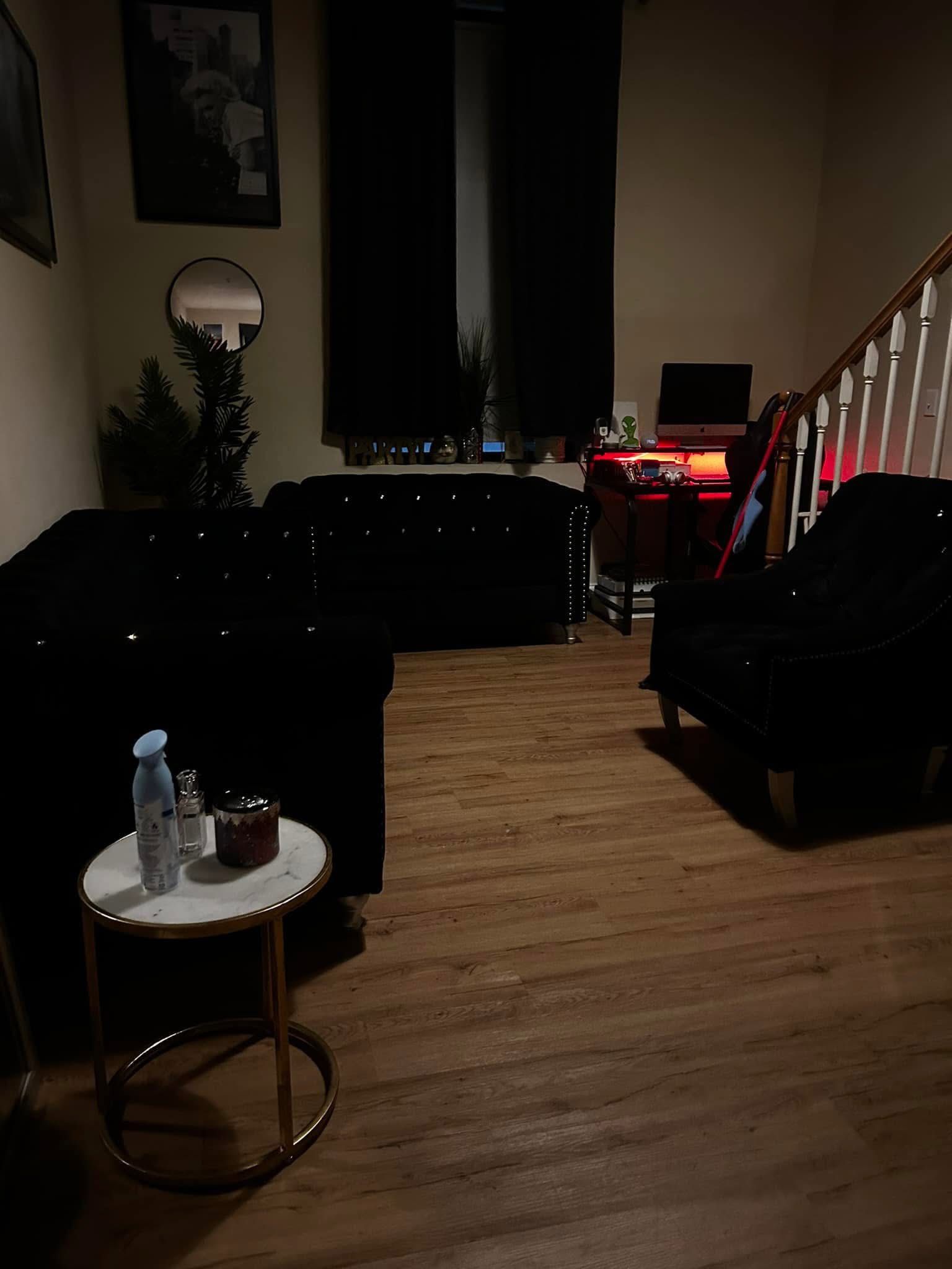 Black 2 Piece Couch
