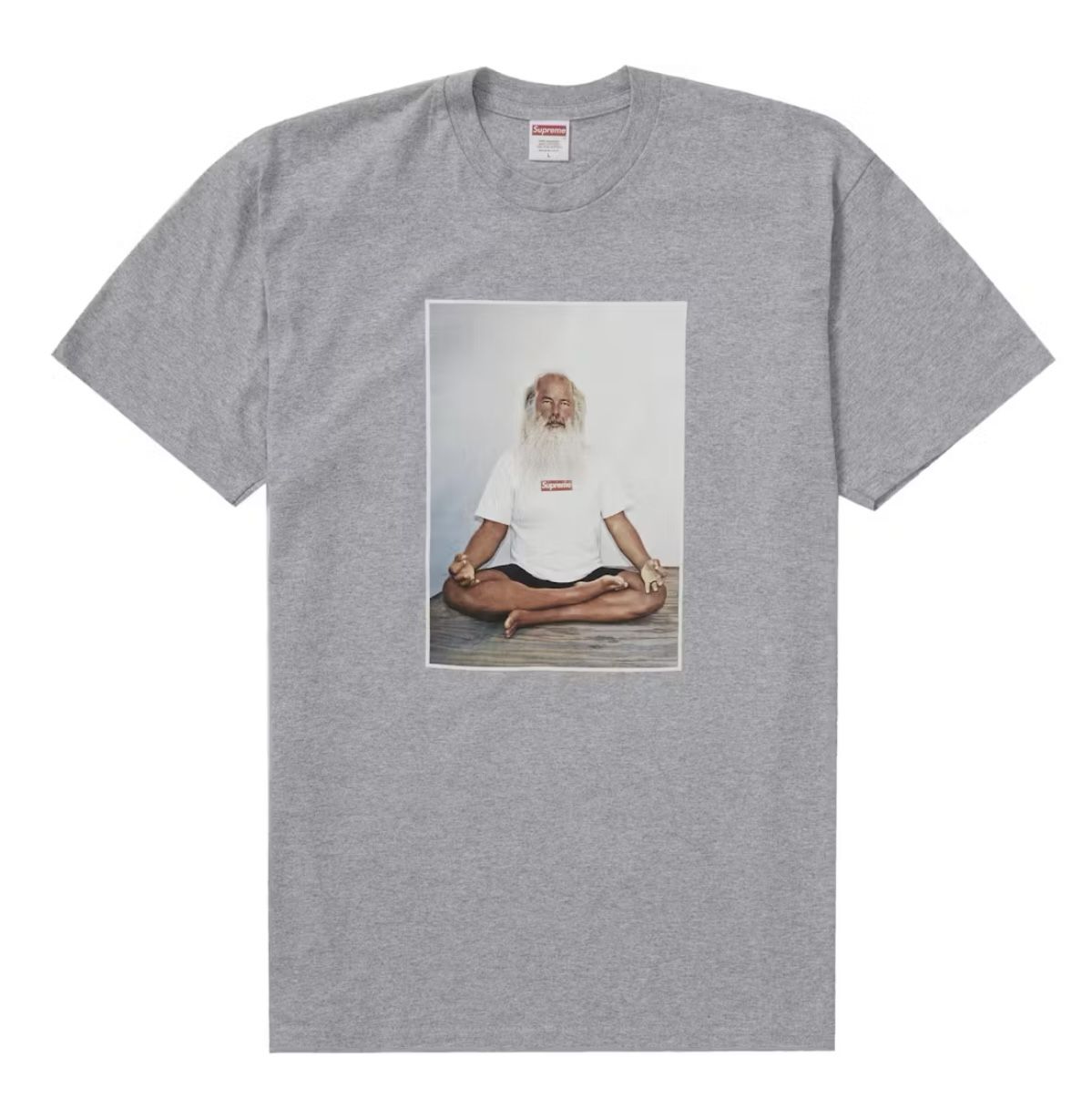Supreme Rick Rubin Tee Heather Grey Size Large