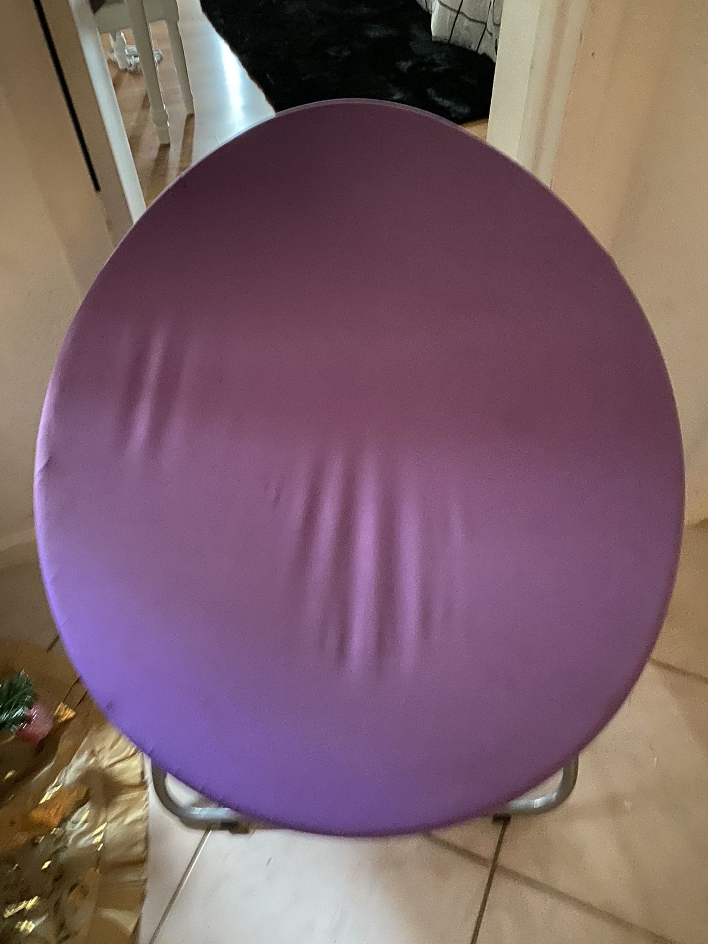 Purple Saucer Chair 
