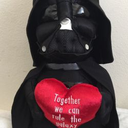 Collectible Condition 21” Star Wars Darth Vader Valentines Greeter Plush. New With Tags. Has been in proper storage 