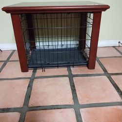 Dog Kennel with End Table 