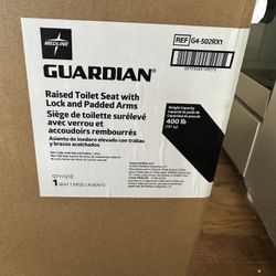 Raised Toilet Seat With Padded Arms