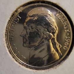1960 Struck through Hair Error In Mint Condition Must See 