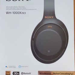 SONY WH1000XM3 Bluetooth Wireless Noise Canceling Headphones, Black WH-1000XM3/B