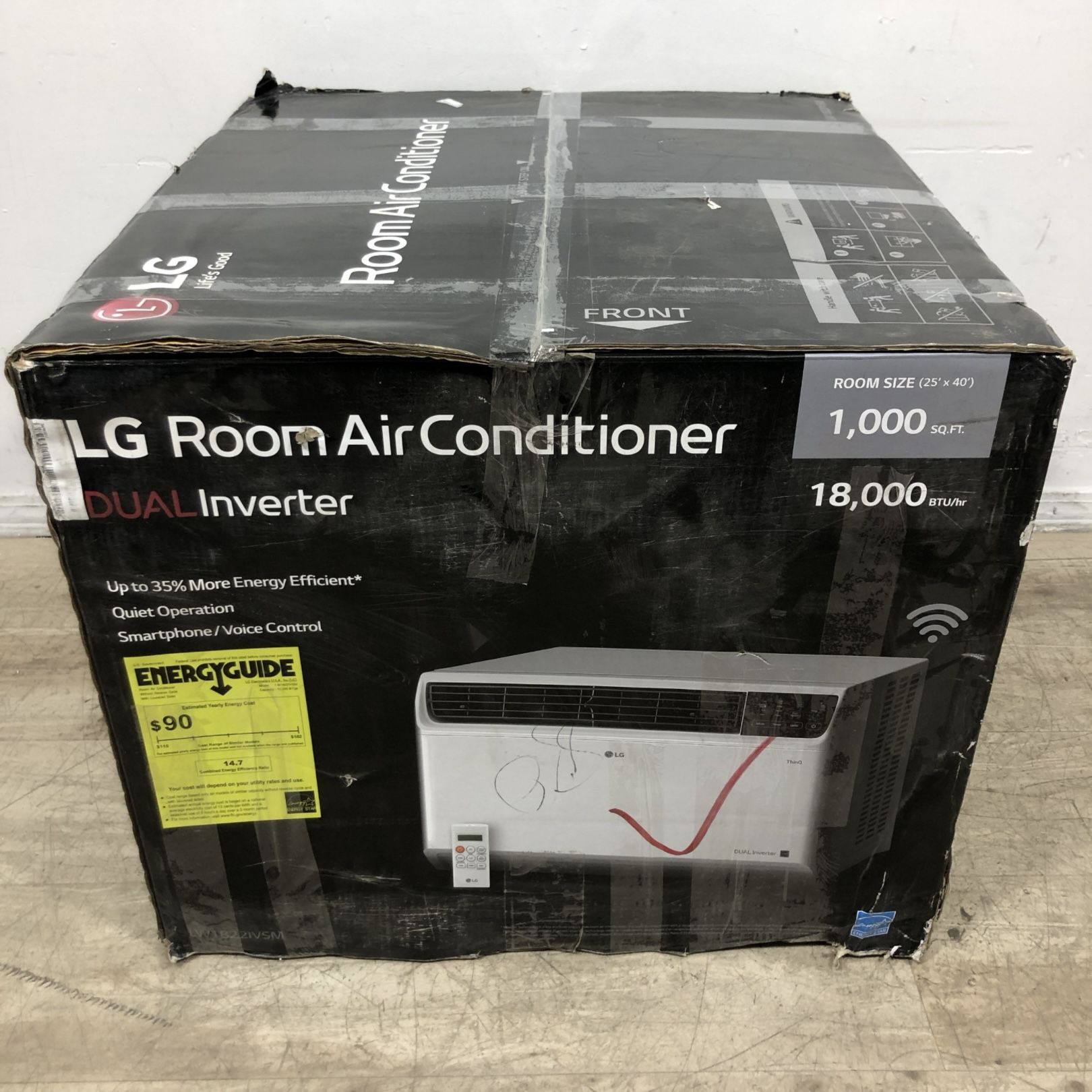 LG 18K BTU Inverter Window Air Conditioner 230V