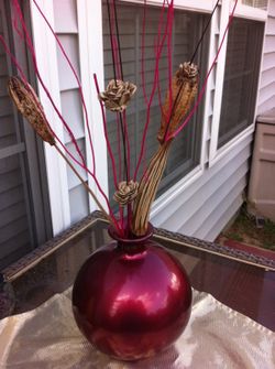 Beautiful burgundy arrangement