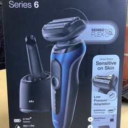 Braun Series 6-6172cc Rechargeable Wet & Dry Shaver + Smart Care Center .