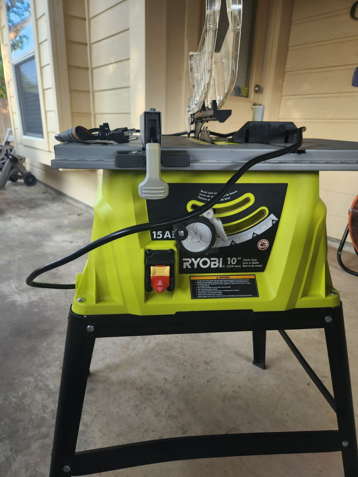 10” Ryobi 15 Amp Table Saw
