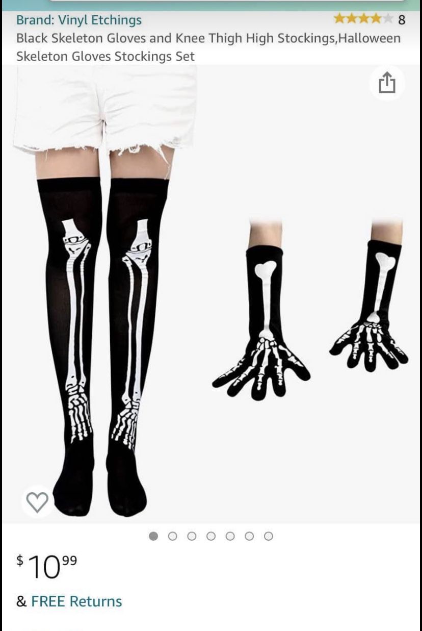 Skeleton Stockings/gloves 