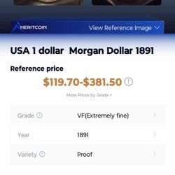 1891 More Dollar Graded VF Extremely Fine