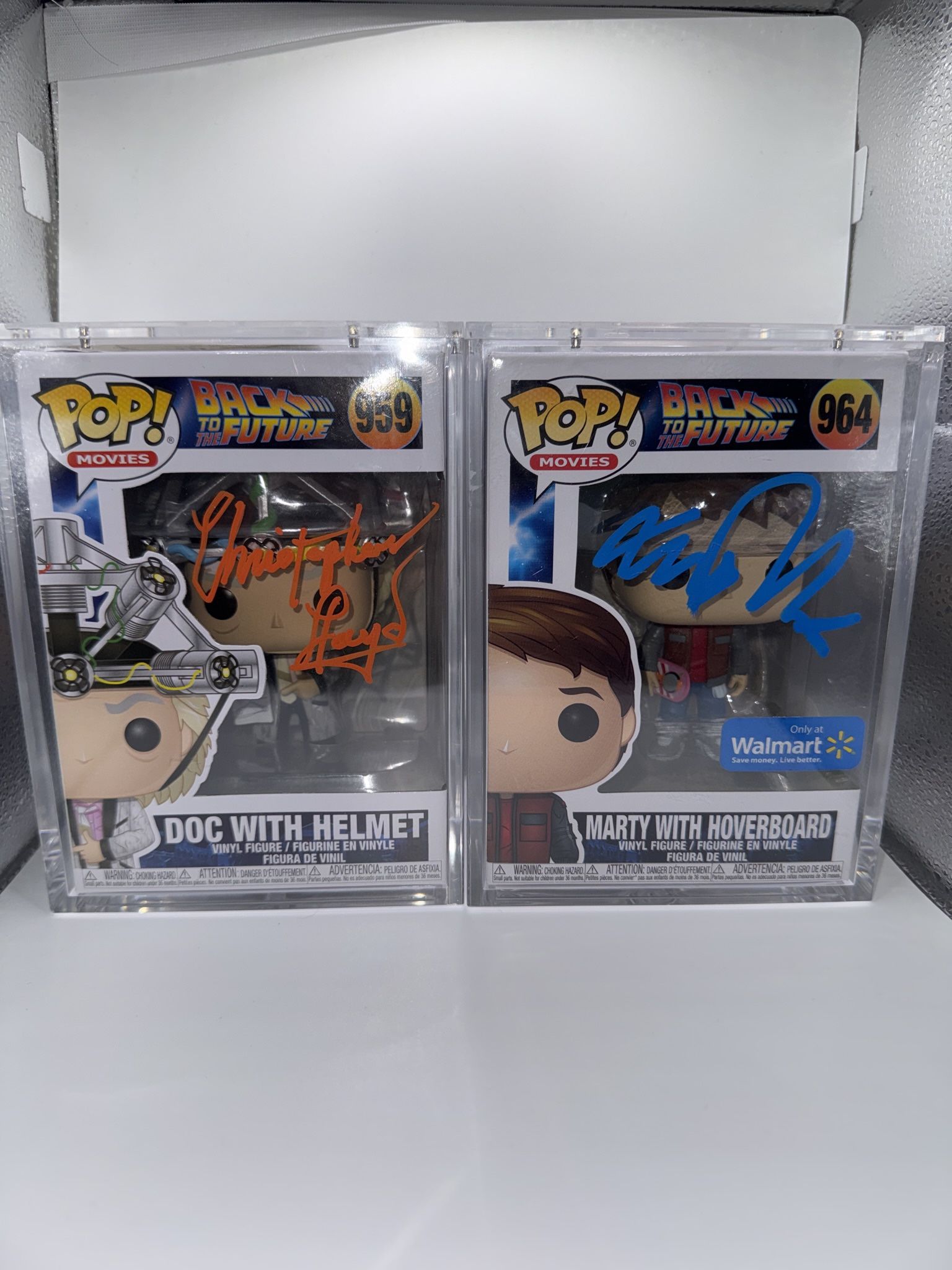 Back To The Future Signed Marty McFly & Doc Brown Funko Pops β JSA Certified β NYCC 2022 ποΈπ₯