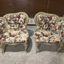 Pair of Rococo Style Chairs 