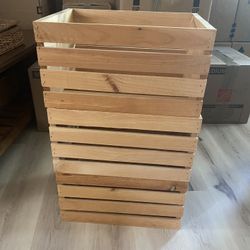Solid Wooden Storage Crates