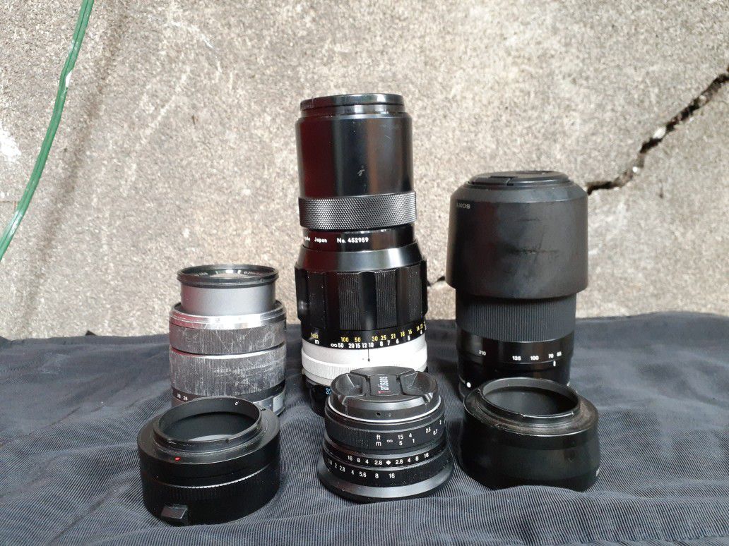 Sony Camera E mount lens bundle
