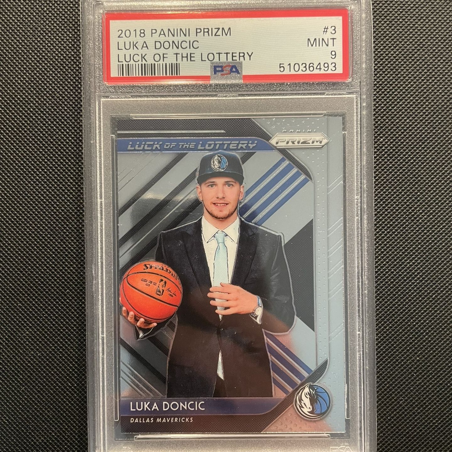 Luka Doncic 2018 Panini Prizm Rookie Card Graded PSA 9 *MINT* NBA 