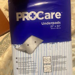 ProCare Disposable Underpads, Light Absorbency 