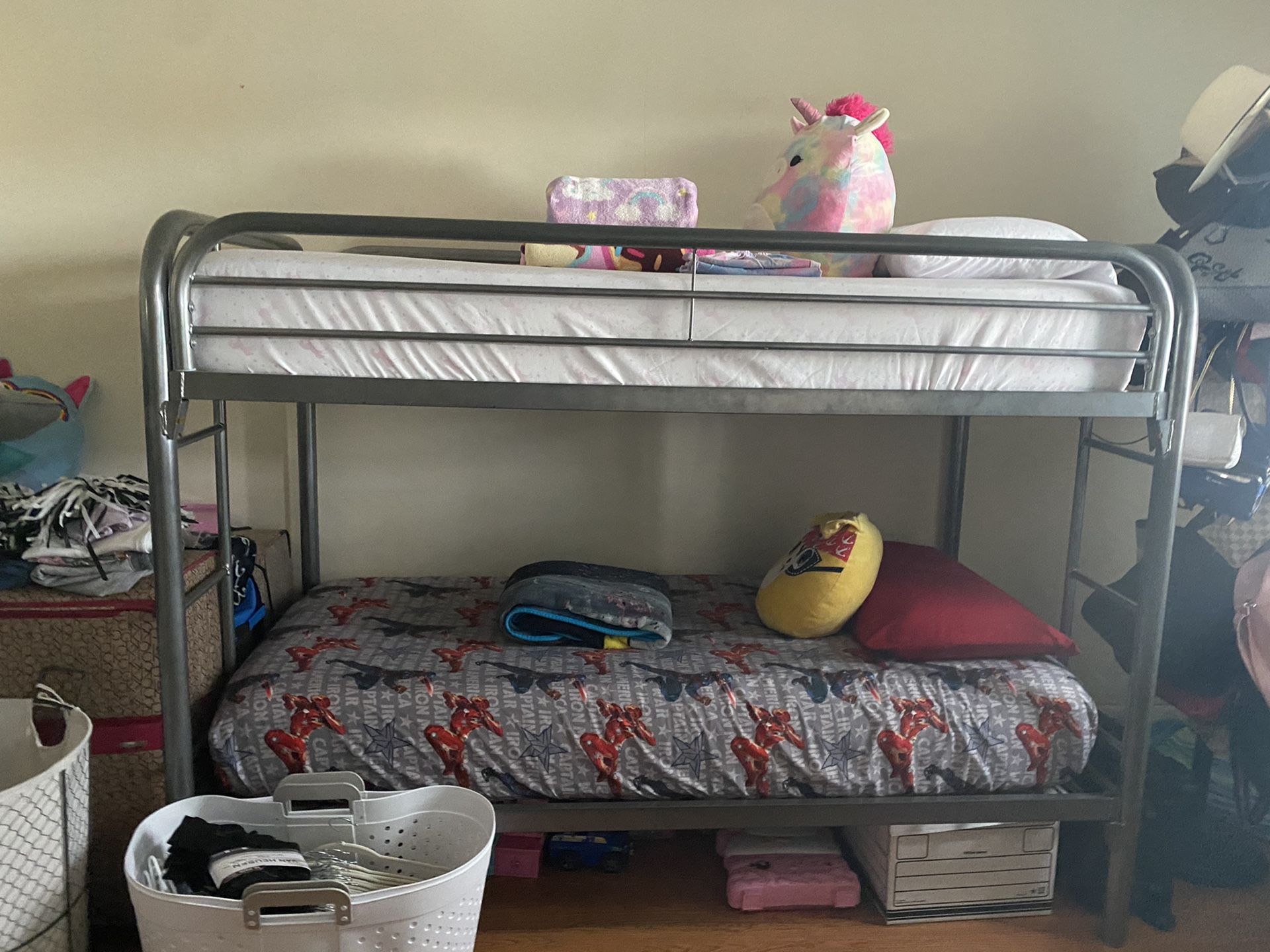 Bunk bed twin over twin $150