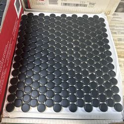 Backsplash Tile Deco Noir Matte Black