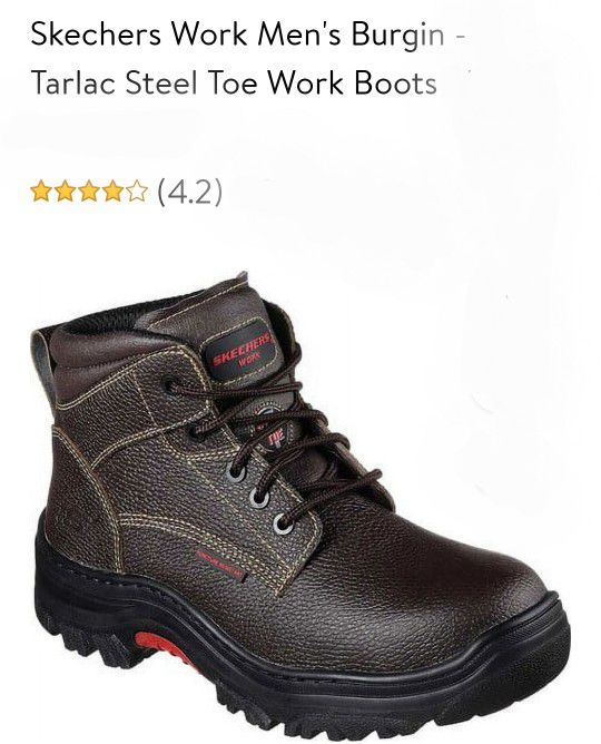 Men's Steel Toe Work Boot Sz8